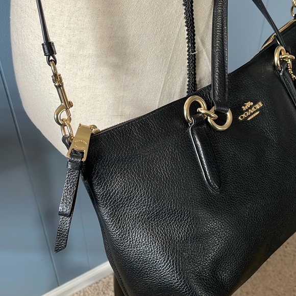 Coach Pebble Leather Ally Satchel - Picture 6 of 7